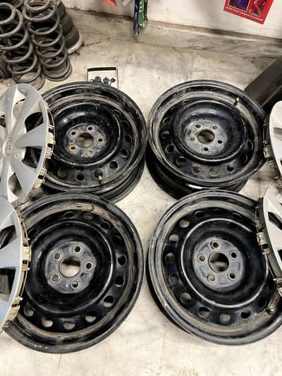 Steel Rims Corolla XLi, GLi Altis 15 Inch  5×100 PCD
