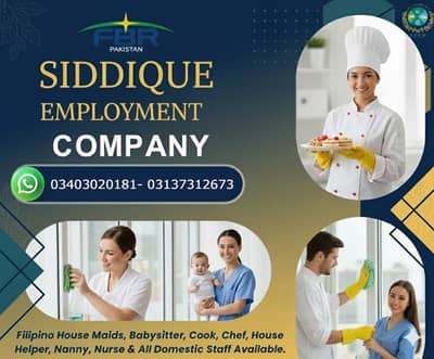 Maids / House Maids / Chef / House Cook / Baby Sitter Driver available