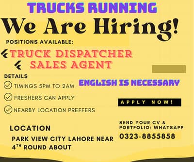Sales Agent ! Truck Dispatcher ! Sales Agent