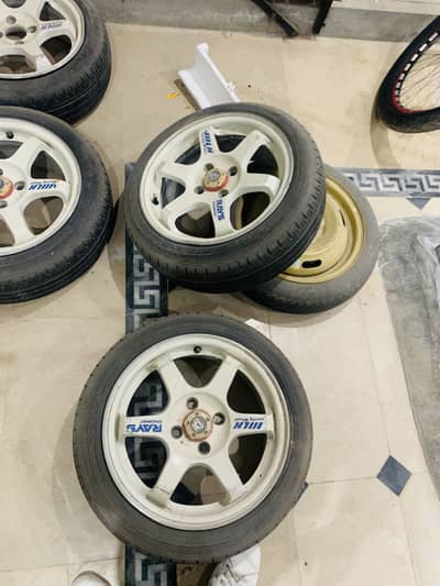 Imported rims with tyre