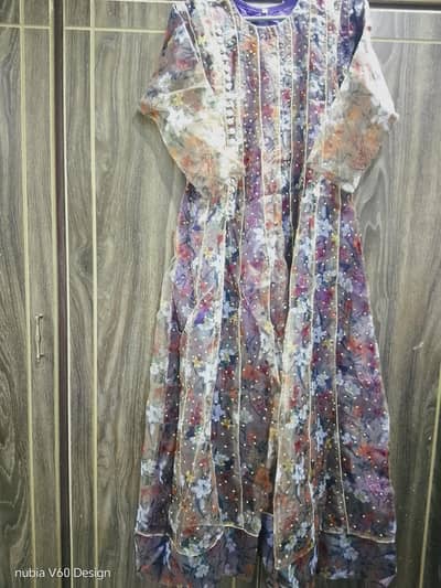 2 piece maxi dress organza brand new