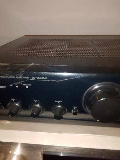 Technics su V 500 mark 2 stereo amplifier working perfect front crack