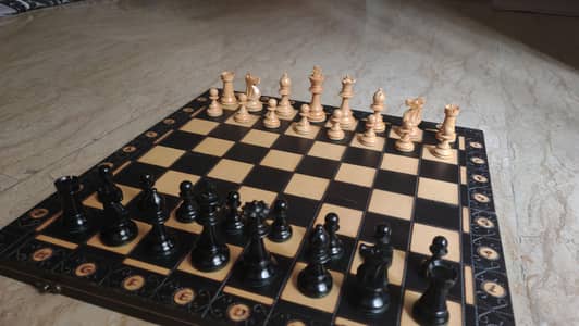 Solid wood Chess