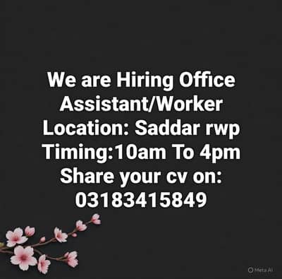 We are Hiring for Office staff