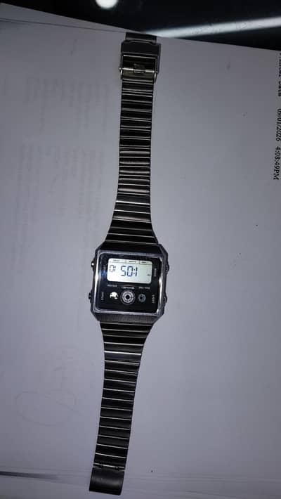 SKMEI - 2450 - Classic Retro Digital Watch - Silver