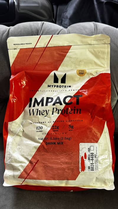 MyProtein Impact Whey Protein 2.5kg 100 Servings SEALED