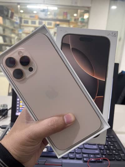 iPhone 16 Pro Max 256GB | 7 Month Warranty | With Box | Non PTA Desert