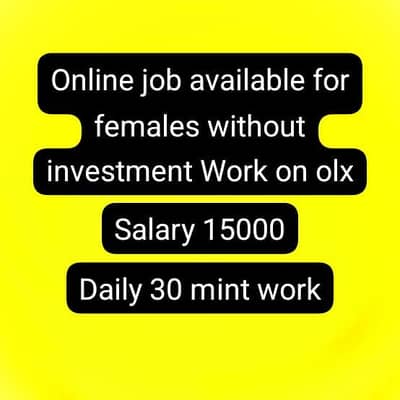 job available for females without investment