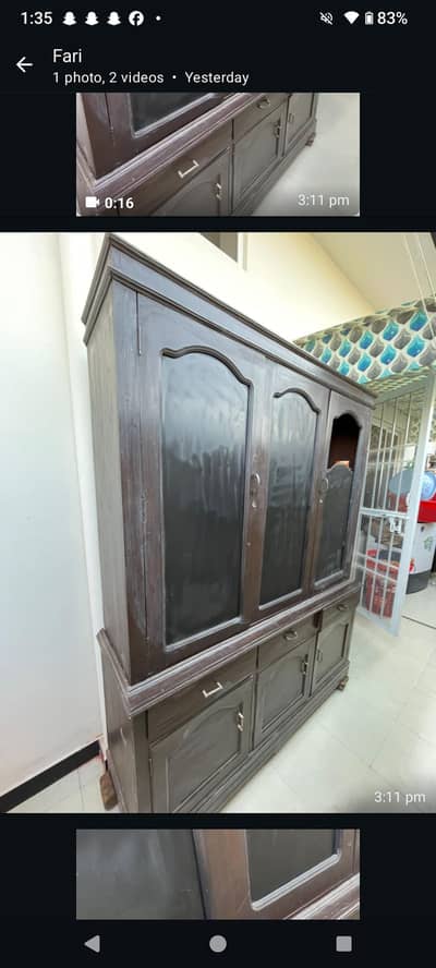 WOODEN WARDROBE 10/8 CONDITION