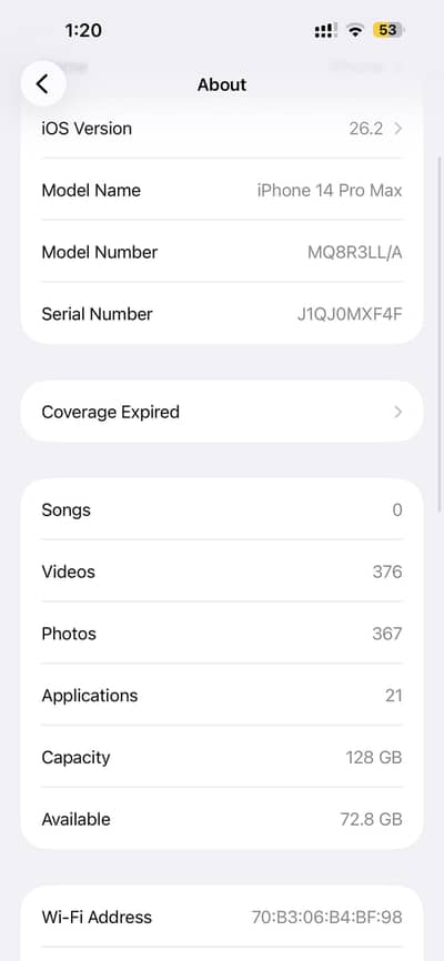 14 pro max dual pta 128 gb