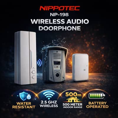 Nippotec NP-198 Wireless Dual-Way Door Phone with Door Lock Function