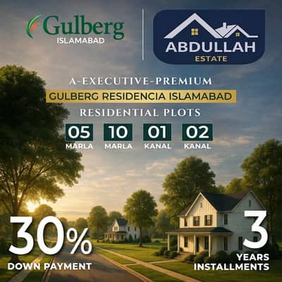 A black Plot Series 200 1 Knal Develop possession for sale in Gulberg Residencia
