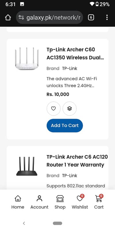 Tp-Link Archer C60 AC1350 Wireless Dual Band Router