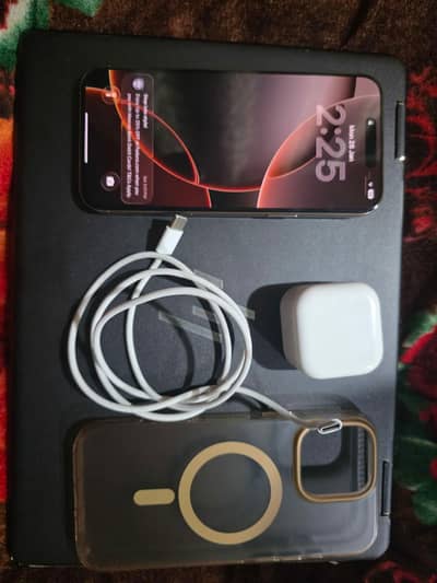 IPhone 16 pro max desert titanium 256 health 100 cycle 160 for sale