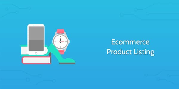 Products listing e-commerce website