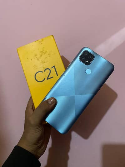 REALME C21 WITH BOX  4GB RAM 64GB ROM