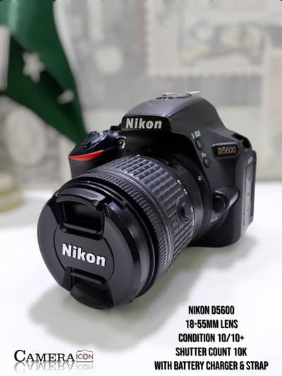 Nikon D5600 with 18-55mm lens