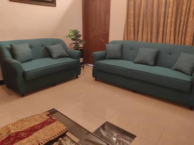 5 seater new sofa set with cushions for sale