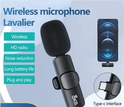 K8 Wireless Cavalier Microphone System / Plug and play clip on Mic for