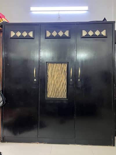 Wooden Bed set with 3cupboards ,side tables and dressing table