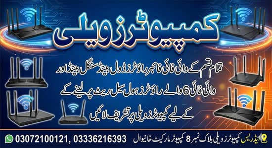 Fiber Internet Routers Dual Band and Single Band