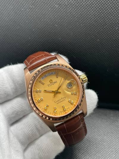 Titoni Cosmo king Automatic watch - Diamond bazel Day-Date