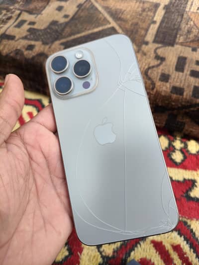 iphone 15 pro max  256GB with box , cable