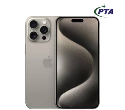 15 pro max HK dual Physical PTA approved 256GB