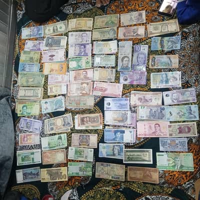 70+ country currency notes for sale