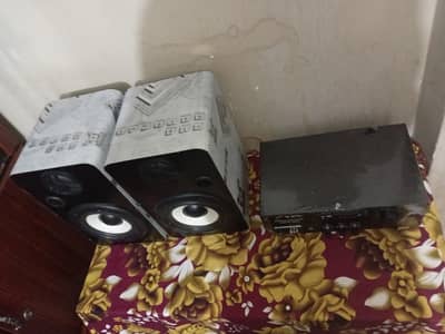 sound system woofers with amplifier