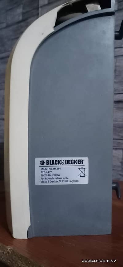 Black & Decker Fan Heater 2000 Watts [HX280]