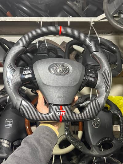 Toyota Corolla Universal  multimedia steering wheel carbon fiber