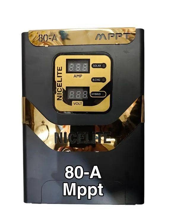 MPPT Solar Charge Controller – 80A, 12/24V, 1200/2400W (Non-Hybrid Power Supply)