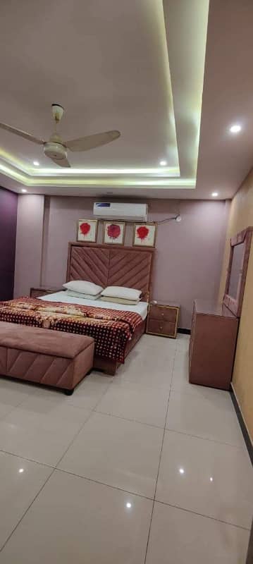 One Bed Apartment Furnished For Rent In Iqbal Block Like New Family Building