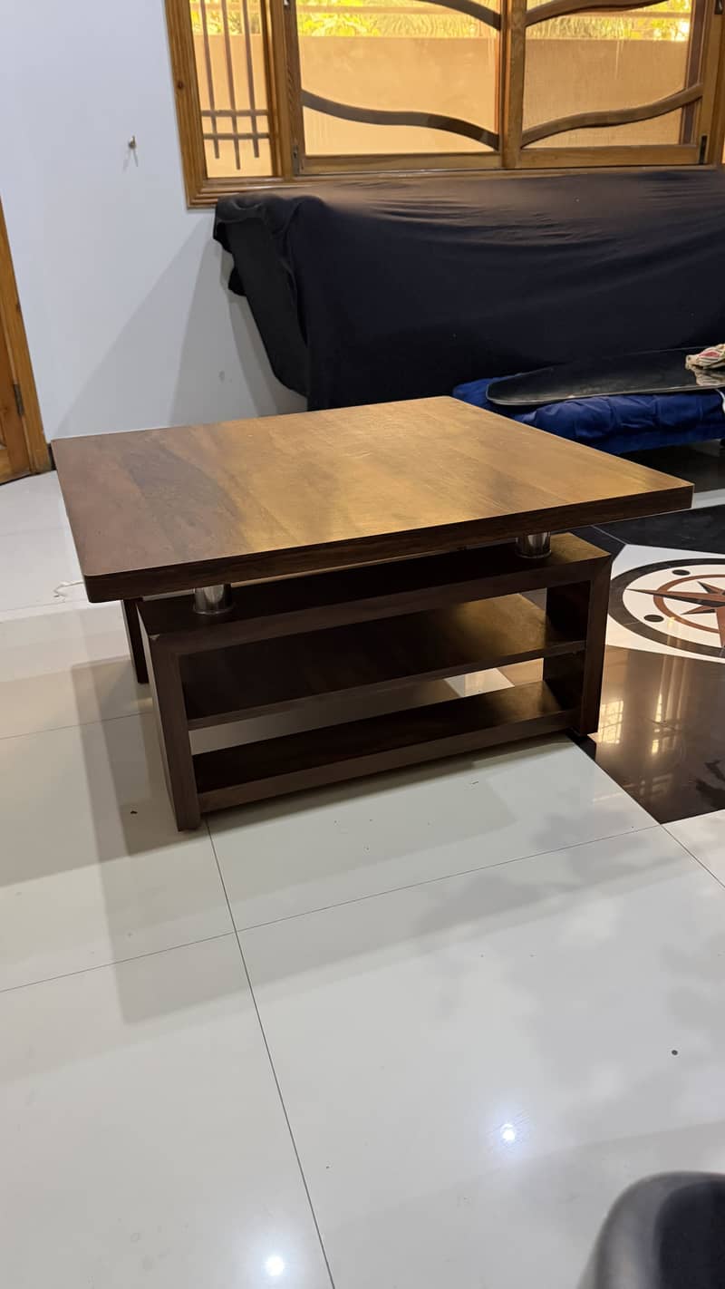 Wooden Heavy Centre Table | Slightly Used - Coffee Tables - 1110761225