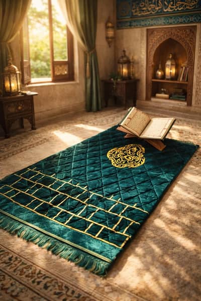 Multicolour Prayer Mat Rug 1pc