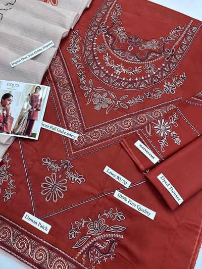 lawn 3 PC women's suits new design's 2026