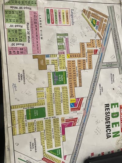 3.3 MARLA PLOT FOR SALE IN EDEN RESISTANCIA