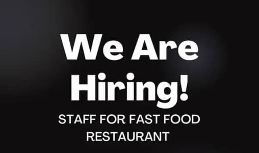 Staff need for restaurant 0327-4795426 WhatsApp