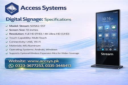 Digital Standee Interactive Touch Screen Kiosk | Smart Podium Rostrum