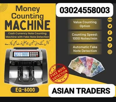 Money Counting Machine for Notes –Fake Note Detection