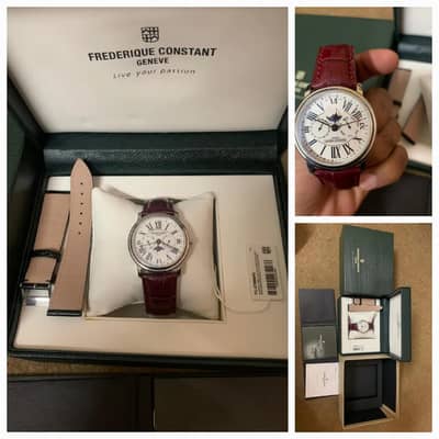 Frederique Constant Moonphase watch|Original straps never worn