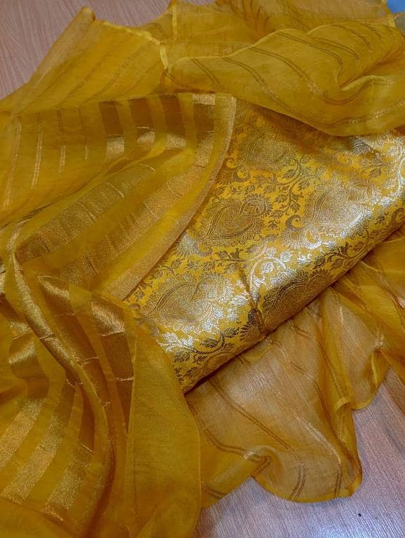 Banarsi Jamawar for Girls and Women in All Colors | 3-Piece Unstitched Pure Banarasi Jamawar Suit