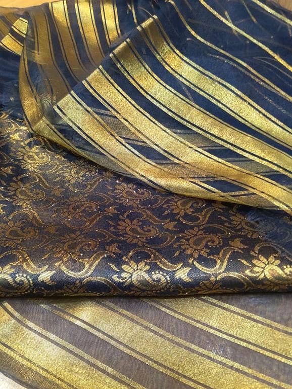 Jamawar collection: Banarasi Jamawar unstitched suit for women and girls | pure seesha full zari Jamawar 3-piece with organza dupatta