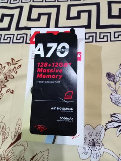 Itel A70 – 128GB Storage, 4GB+8GB RAM, Neat Condition