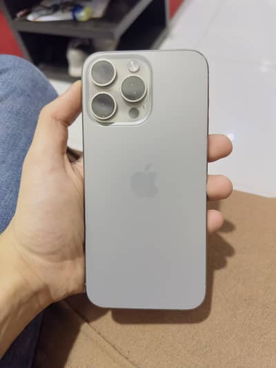 Iphone 15 pro max natural titanium PTA approved