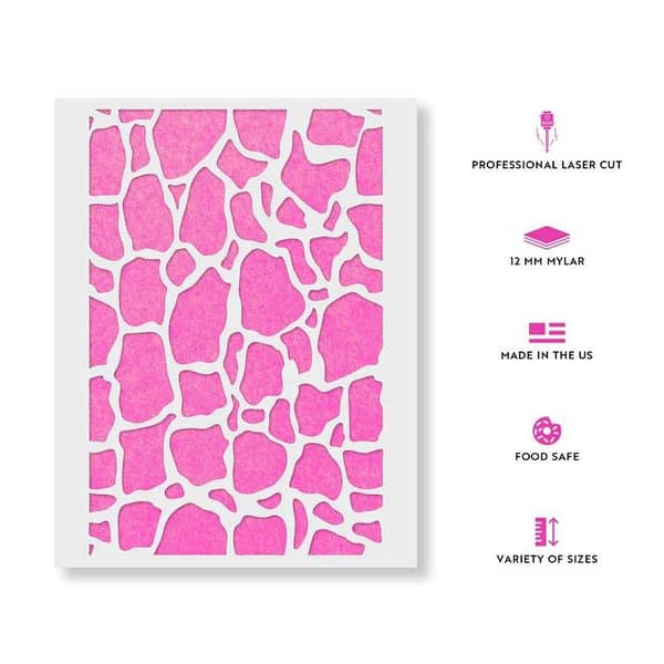 Rock Wall Pattern Wall Stencil