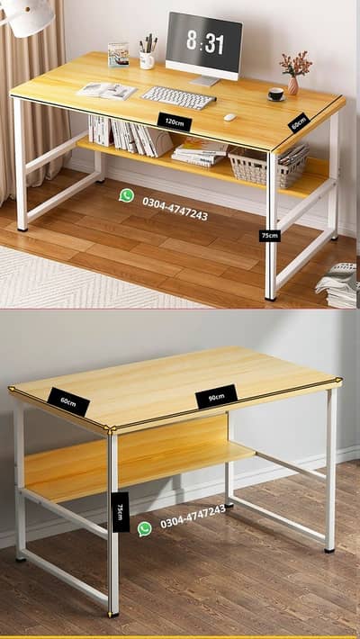 Modern K & H Shape Computer & Study Table Office workstation desk