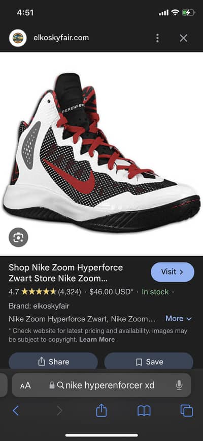 Nike zoom Hyperenforcer xd