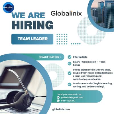 team leader for sales